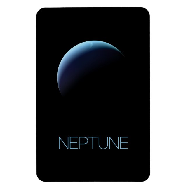 Outer Space, Galaxy, Solar System, Planet Neptune Magnet (Vertical)