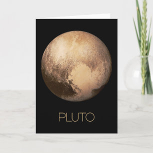 Outer Space, Galaxy, Solar System, Planet Pluto Card