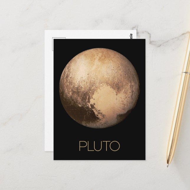 Outer Space, Galaxy, Solar System, Planet Pluto Postcard (Front/Back In Situ)