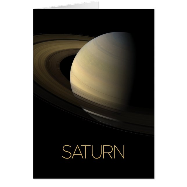 Outer Space, Galaxy, Solar System, Planet Saturn (Front)