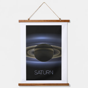 Outer Space, Galaxy, Solar System, Planet Saturn Hanging Tapestry