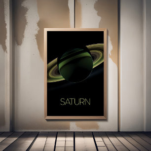 Outer Space, Galaxy, Solar System, Planet Saturn Photo Print