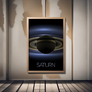 Outer Space, Galaxy, Solar System, Planet Saturn Photo Print