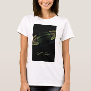 Outer Space, Galaxy, Solar System, Planet Saturn T-Shirt