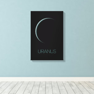 Outer Space, Galaxy, Solar System, Planet Uranus Canvas Print
