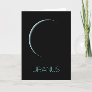 Outer Space, Galaxy, Solar System, Planet Uranus Card