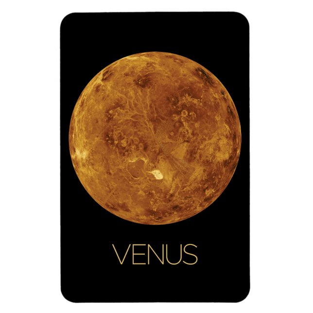 Outer Space, Galaxy, Solar System, Planet Venus Magnet (Vertical)