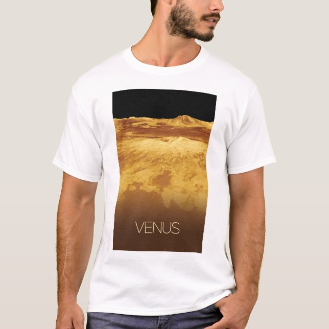 Outer Space, Galaxy, Solar System, Planet Venus T-Shirt (Front)