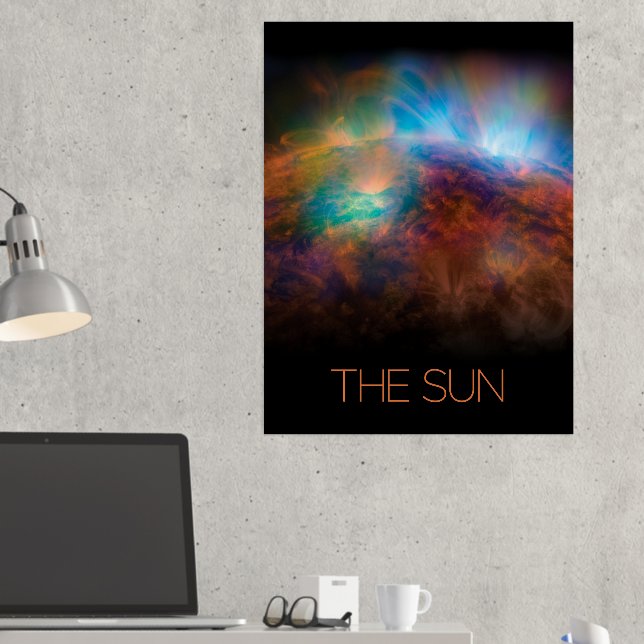 Outer Space, Galaxy, Solar System, Stars, The Sun Foil Prints (In Situ (Desk 2))