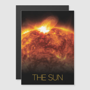 Outer Space, Galaxy, Solar System, Stars, The Sun Magnetic Invitation
