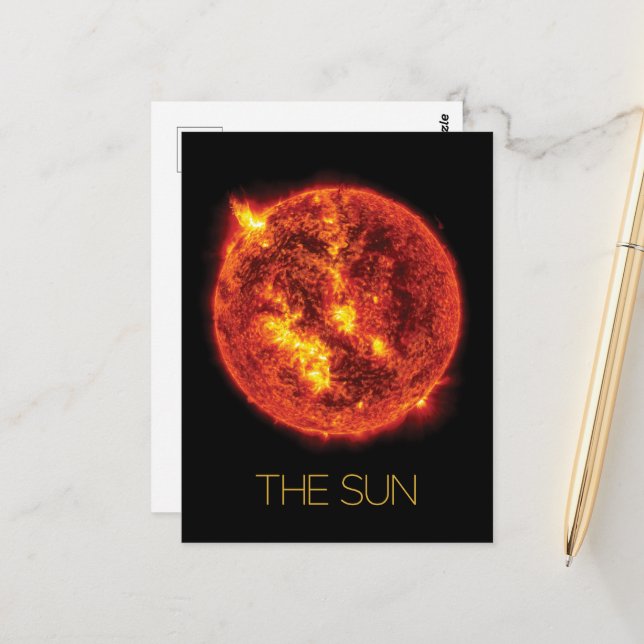 Outer Space, Galaxy, Solar System, Stars, The Sun Postcard (Front/Back In Situ)