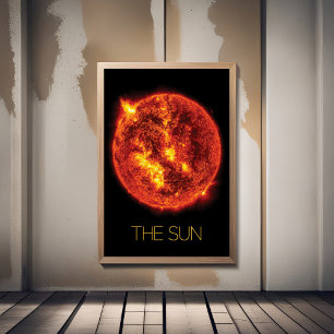 Outer Space, Galaxy, Solar System, Stars, The Sun Poster