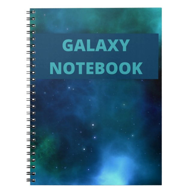Outer Space Galaxy Stars  Notebook (Front)