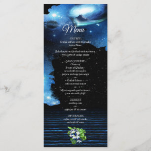 Outer Space Galaxy Wedding Menu
