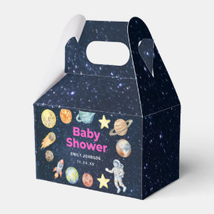 Outer Space Girl Baby shower Favour Box