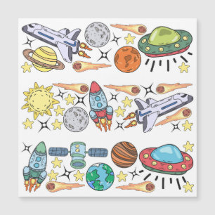 Outer Space: Hand-Drawn Vintage Doodles
