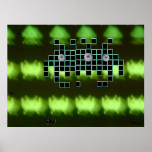 Outer Space Invader Kingdom Poster