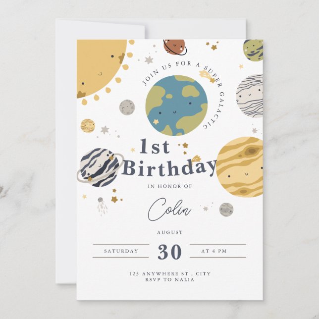 outer space invitation (Front)