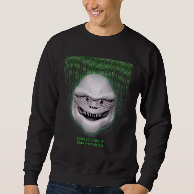 Outer Space Mars Villain Alien Character MARS AIC  Sweatshirt (Front)