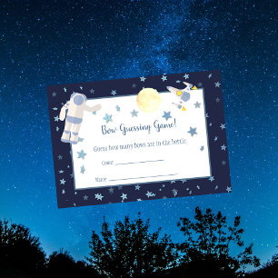 Outer Space Midnight Guess Game   White Enclosure Card