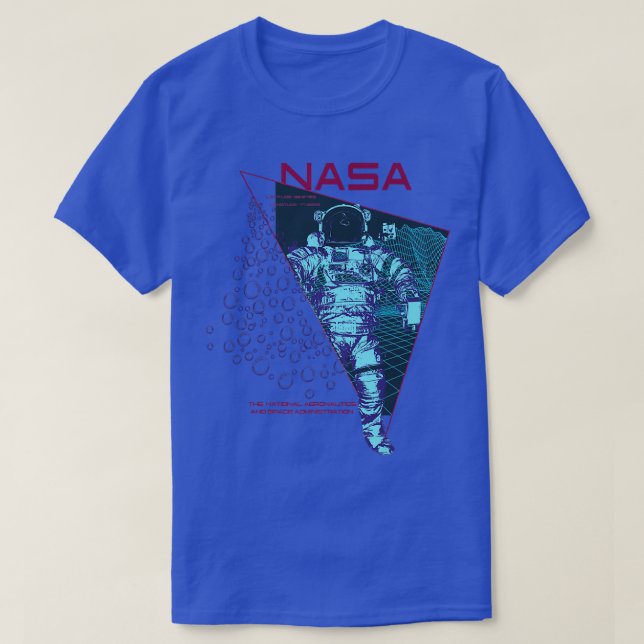 Outer Space Nasa Astronaut Exploration Science Ast T-Shirt (Design Front)