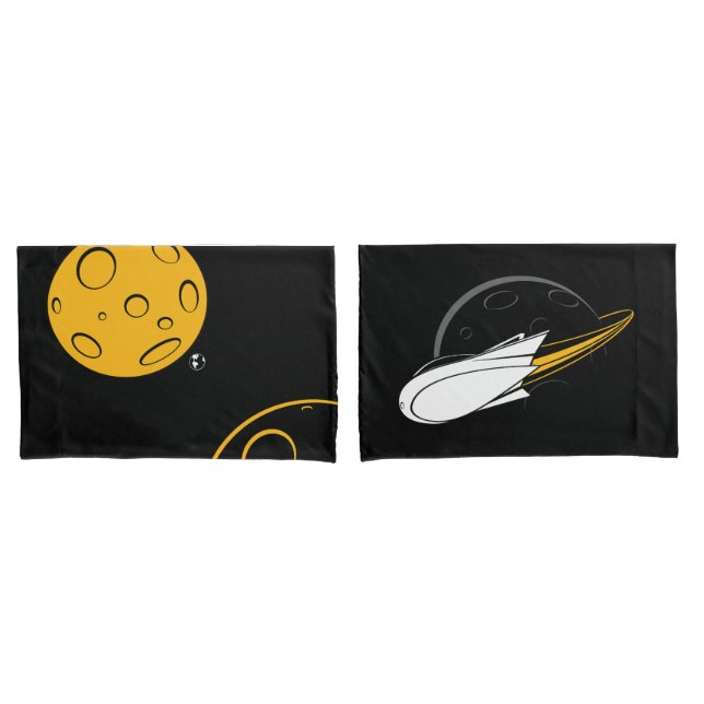 Outer Space Pillowcases (Front-Set)