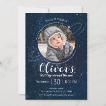 Outer Space Planets 1st Birthday Blast off