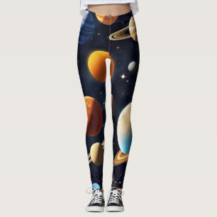 Outer Space Planets 2 Leggings