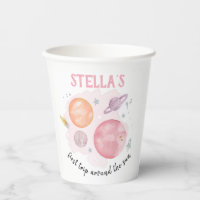 Outer Space Planets First Trip Girl 1st Birthday