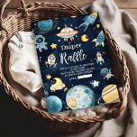 Outer Space Planets Rocket Navy Diapper Raffle Enclosure Card<br><div class="desc">Make your baby shower practical and fun with our Space Outer Baby Shower Navy Diaper Raffle Enclosure Card! Designed to complement your space-themed event, this card is a delightful way to encourage guests to bring diapers while entering for a chance to win a prize. Features: Stylish Design: A navy-blue background...</div>