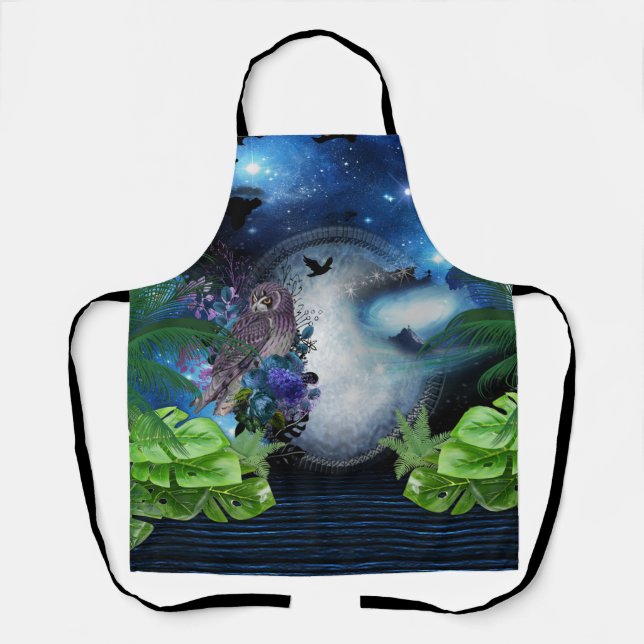 Outer Space Portal bridesmaid gift All-Over-Print  Apron (Front)