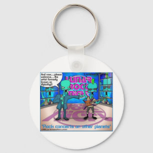 Outer Space Rock Bands Funny Gifts & Tees Key Ring
