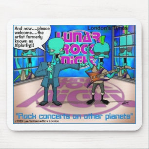 Outer Space Rock Bands Funny Gifts & Tees Mouse Pad