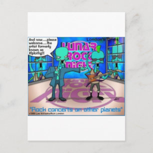 Outer Space Rock Bands Funny Gifts & Tees Postcard