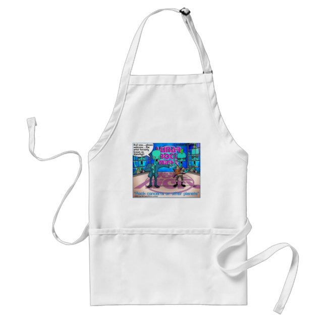 Outer Space Rock Bands Funny Gifts & Tees Standard Apron (Front)