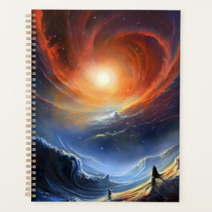 Outer Space Sci Fi Landscape Art Planner