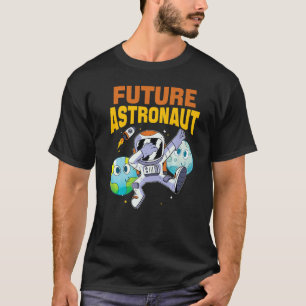 Outer Space Science Rocket Universe Dabbing Future T-Shirt