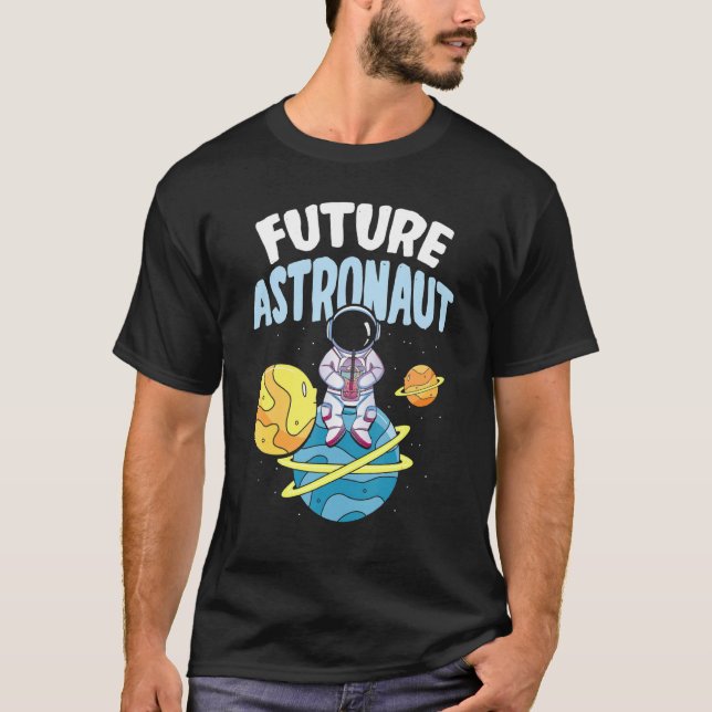 Outer Space Science Universe Planets Galaxy Future T-Shirt (Front)