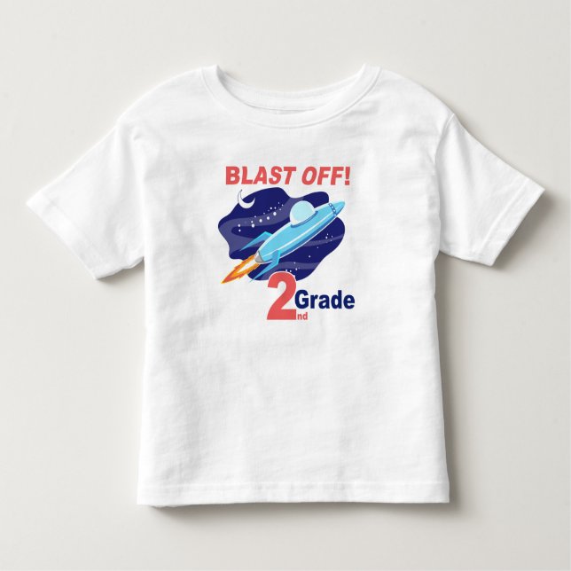 Outer Space Second Grade Toddler T-Shirt (Front)