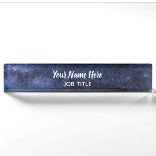 Outer Space Signature Desk Name Plate