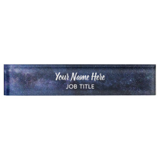 Outer Space Signature Desk Name Plate