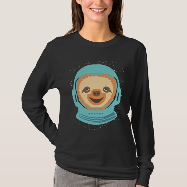 Outer Space Sloth Nap Sloth Lazy 14 T-Shirt (Front)