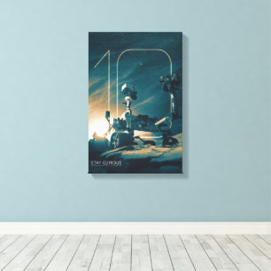 Outer Space, Solar System, 10 Years of Curiosity Canvas Print