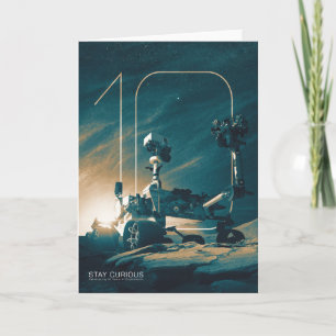 Outer Space, Solar System, 10 Years of Curiosity Card