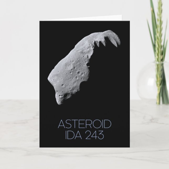 Outer Space, Solar System, Asteroid Belt, IDA 243 Card (Front)
