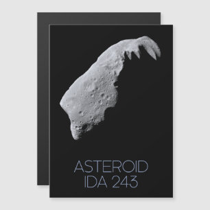 Outer Space, Solar System, Asteroid Belt, IDA 243 Magnetic Invitation