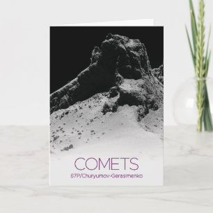 Outer Space, Solar System, Cosmos, Comets, 67P Card