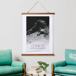 Outer Space, Solar System, Cosmos, Comets, 67P Hanging Tapestry