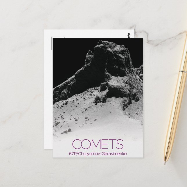 Outer Space, Solar System, Cosmos, Comets, 67P Postcard (Front/Back In Situ)