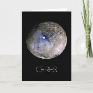 Outer Space, Solar System, Dwarf Planet Ceres Card